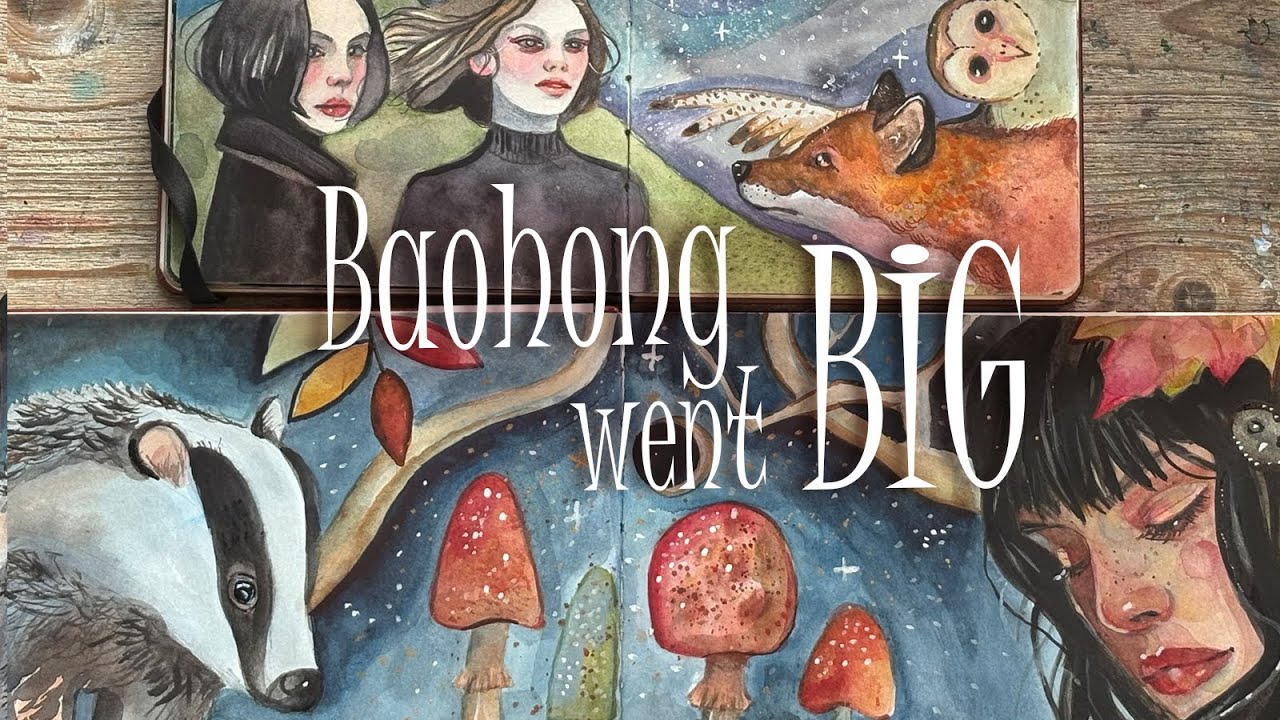 BIG Baohong Sketchbook + ПОЧЕМУ вам не хватает уверенности в искусстве (Раскройте свой талант нео...