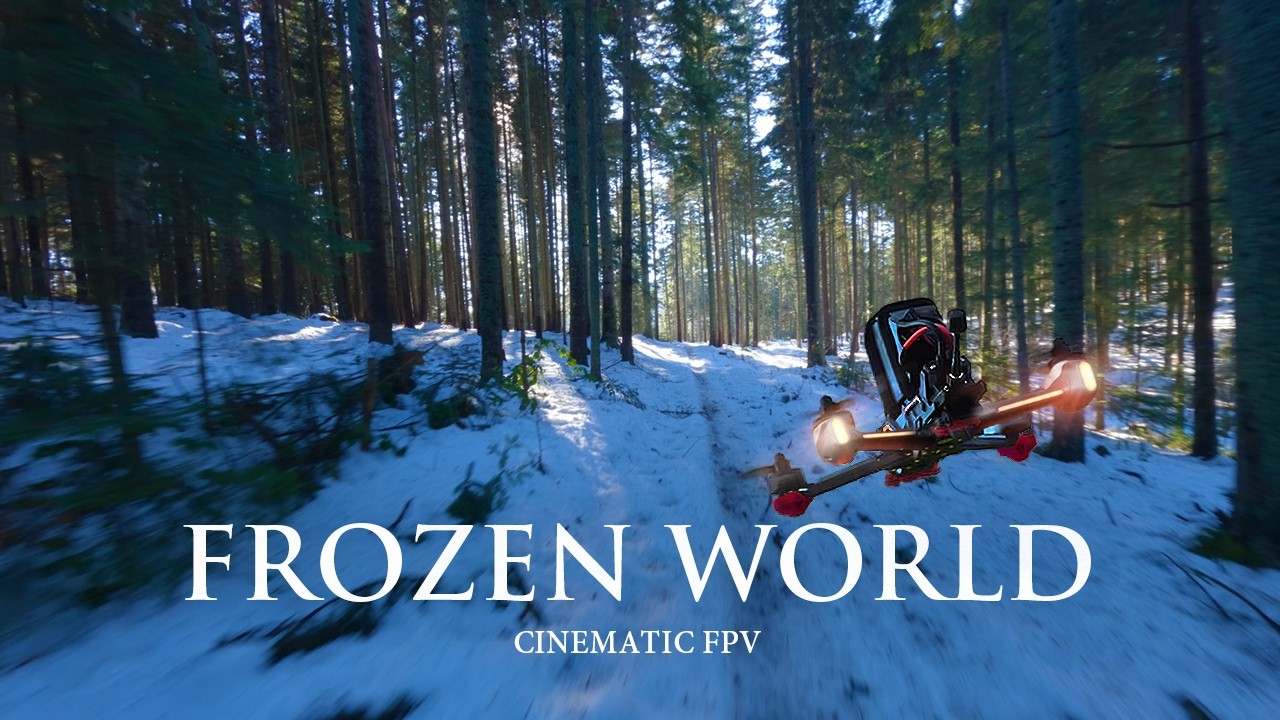 Flying Through a Frozen World — Cinematic FPV