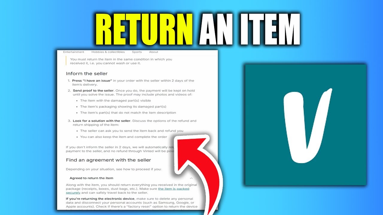 How To Return An Item On Vinted | Vinted Refund Tutorial