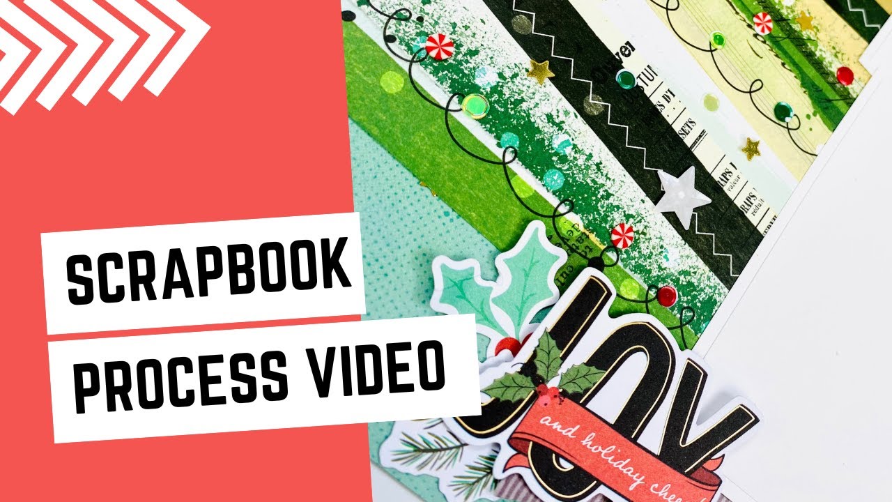 Scrapbook Process Video#231 - Joy & Holiday Cheer - Mercy Tiara kit Club DT