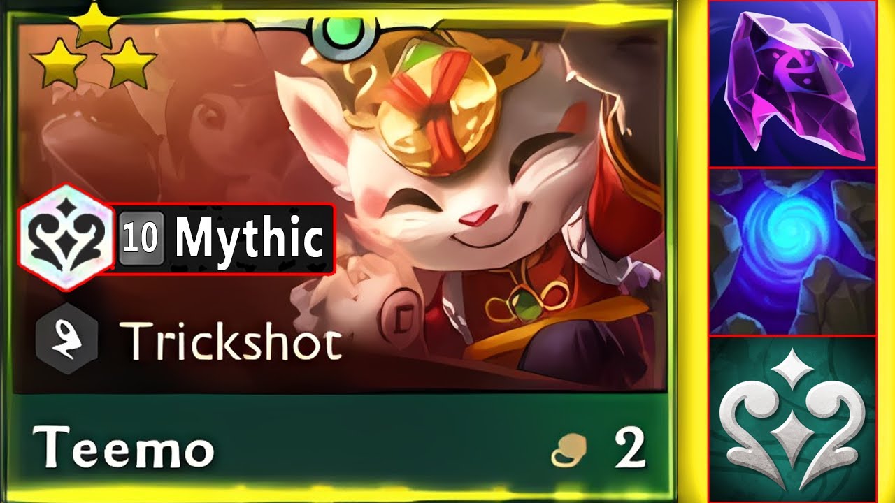 Blighting Jewel Stacks " Infinitely " on Mushrooms Teemo ⭐⭐⭐ ! | 10 Mythic teemo 3 Star | TFT SET 11