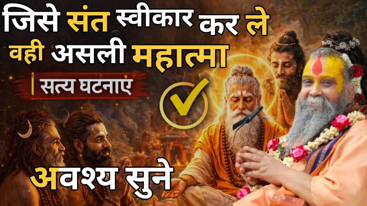 “जिसे संत स्वीकार कर लें, वही असली महात्मा | अद्भुत रोचक किस्से। अवश्य सुने। #satsang 