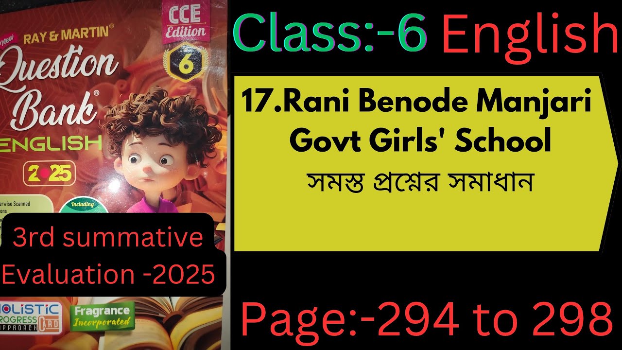 Class6 Ray & Martin Question Bank 2025 English page-294