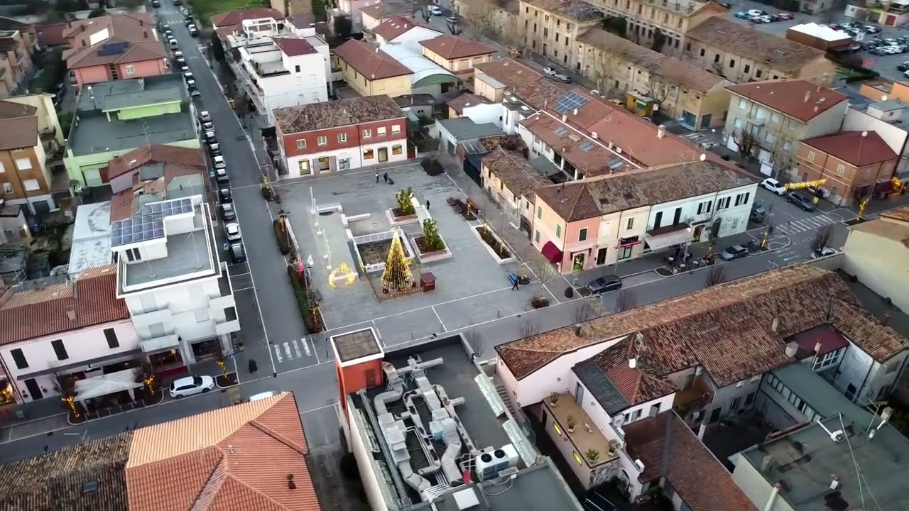Aerial view of Gambettola, Emilia Romagna Italy | Drone DJI Mini 2 SE