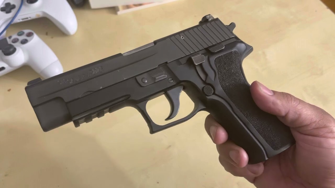 Sig Sauer p226 9mm, the E2 ergo grip.