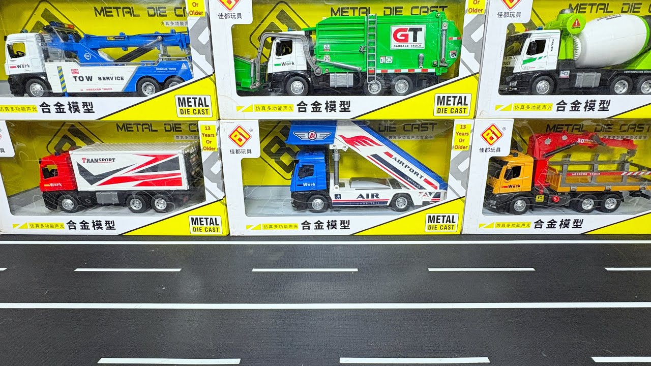 Satisfying Unboxing Miniature Truck | Diecast Truck Review | ASMR Toys