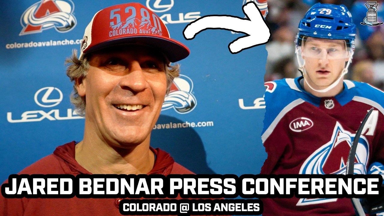Jared Bednar JOKES About Stopping MacKinnon From Playing, Power Play, & More Before Game vs Kings