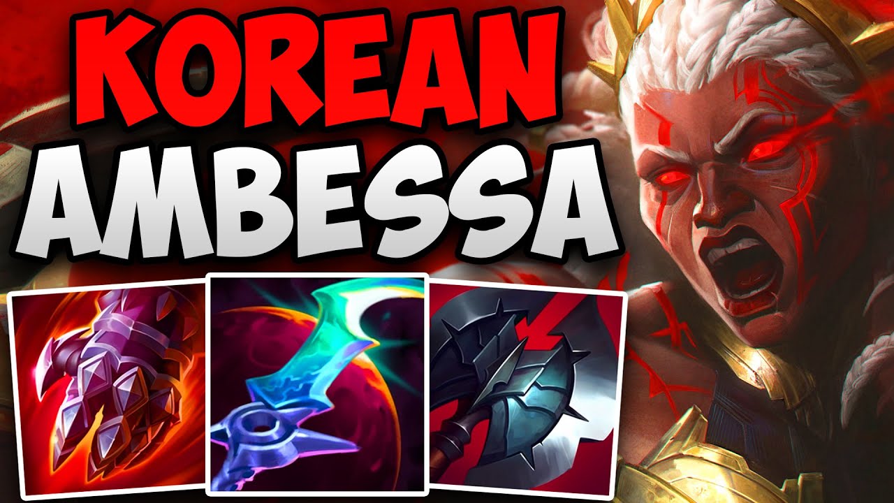 KOREAN CHALLENGER DOMINATES WITH AMBESSA! | CHALLENGER AMBESSA TOP GAMEPLAY | Patch 14.22 S14