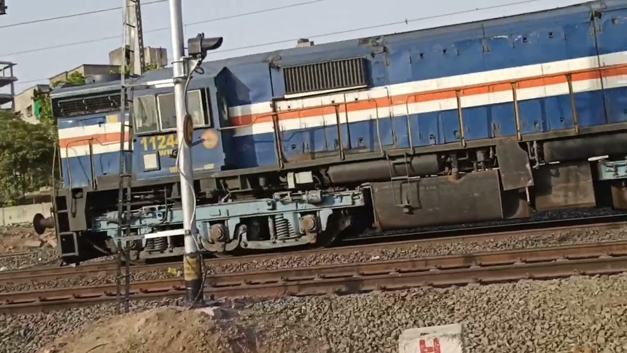 Twin WDM3D goes speedy to it's vatva Diesel loco shed #shorts #railfununlimited #youtubeshorts