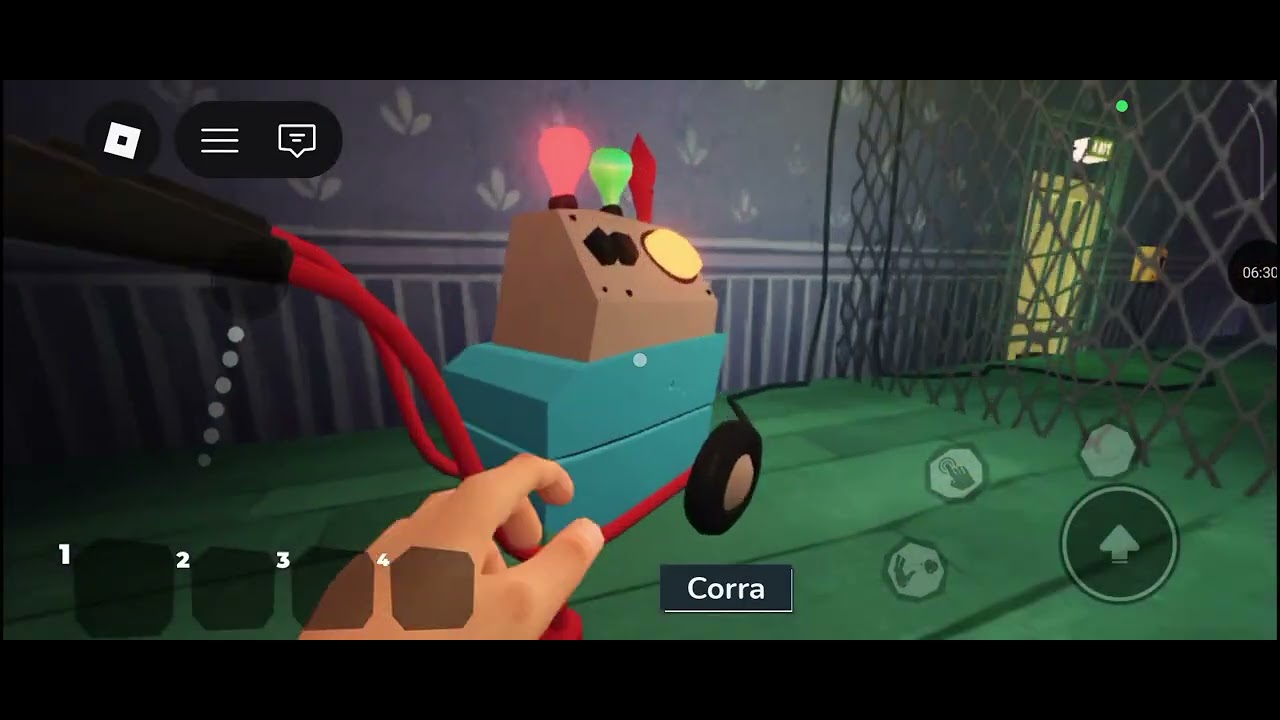 Jogando hello neighbor ato 1 e ato 2 na carniça do Roblox 