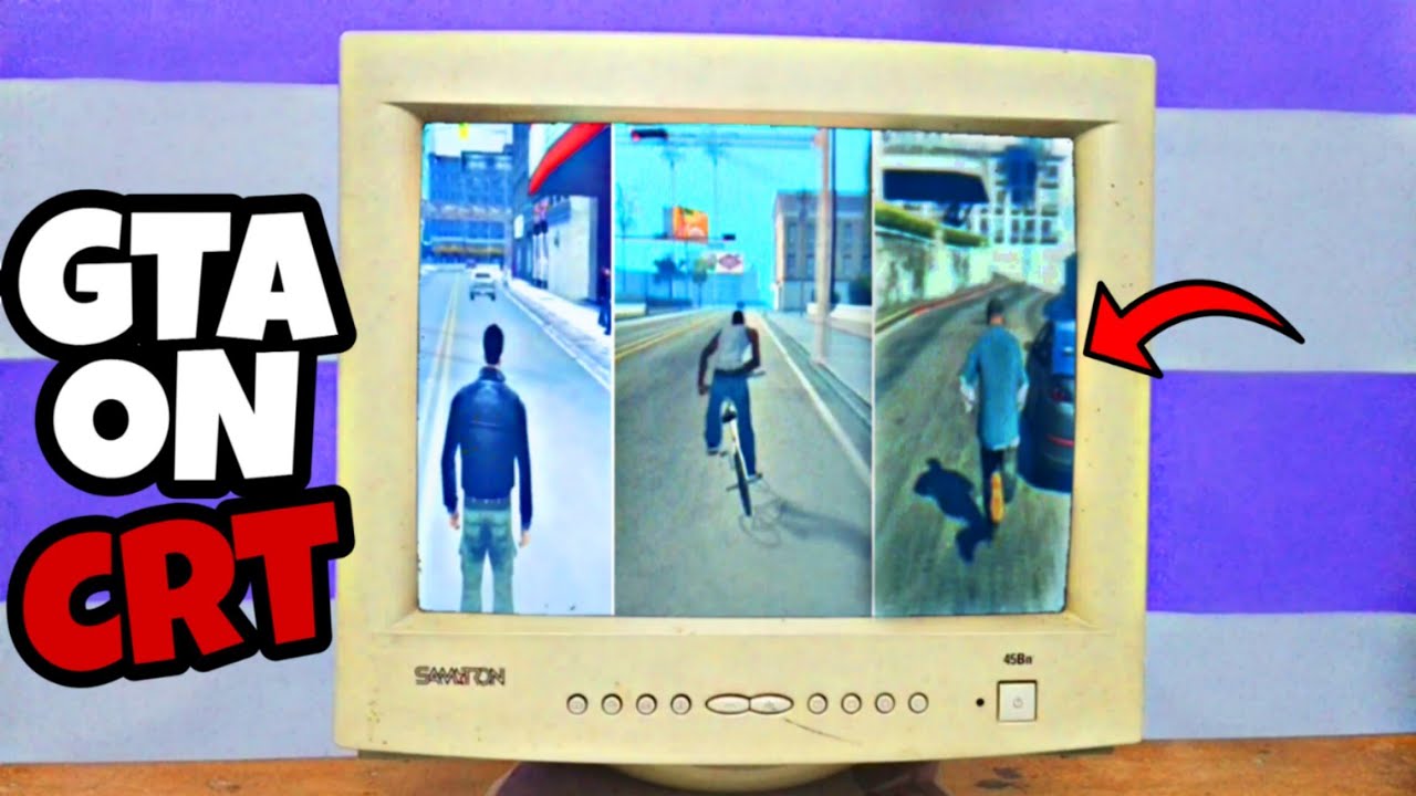 Playing GTA GAMES on my Old CRT Monitor