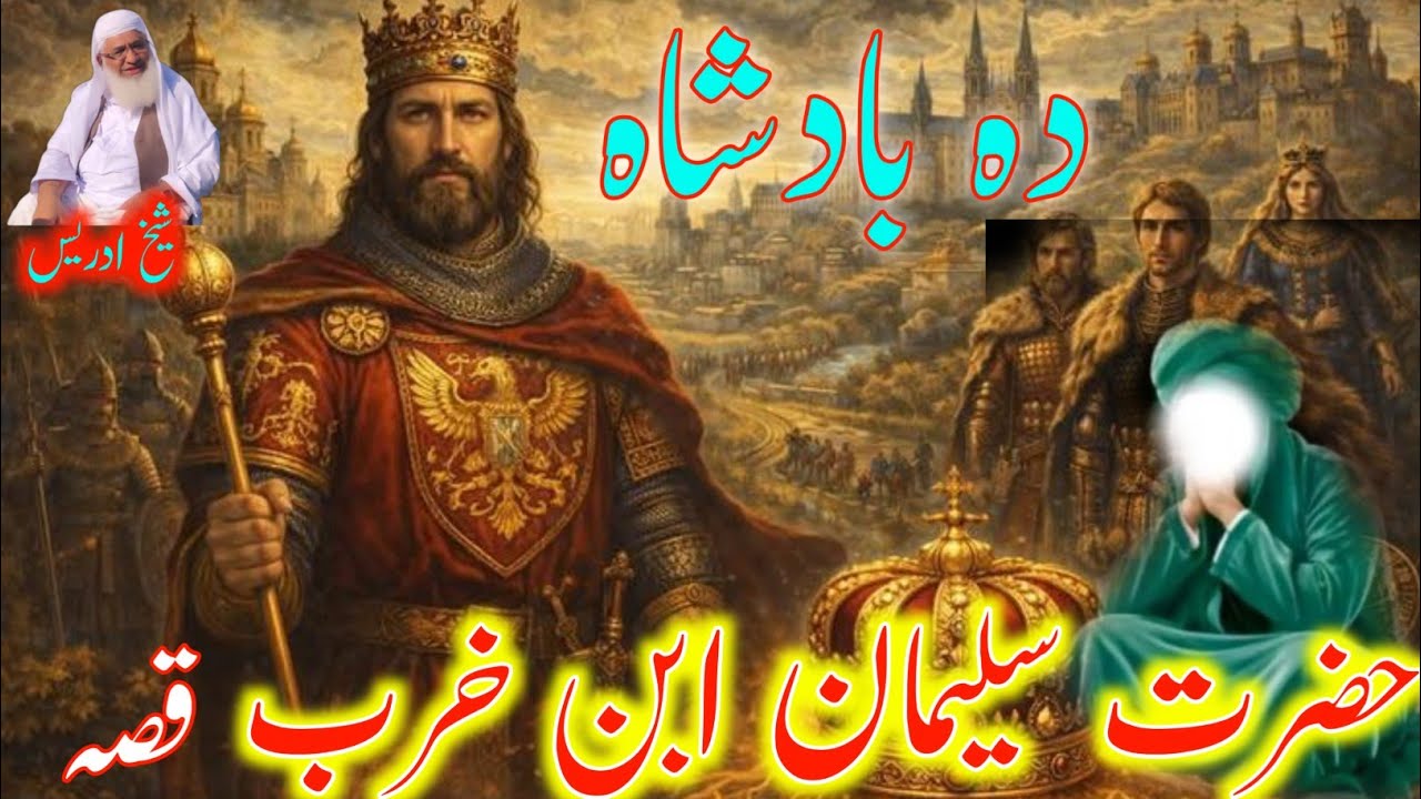 Pashto Bayan /Shikh Idris sib/دہ بادشاہ حضرت سلیمان ابن خرب کا واقعہ 