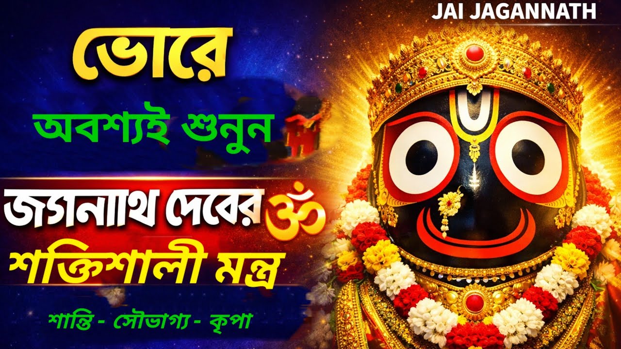 প্রতিদিন ভোর বেলা শুনুন – জগন্নাথ দেবের শক্তিশালী মন্ত্র 🕉️ | Jagannath Dev Morning Powerful Mantra
