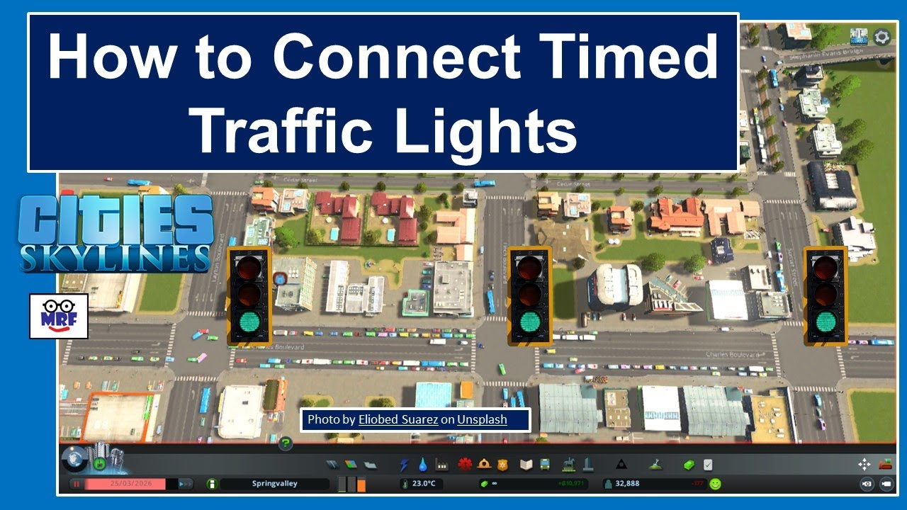 Cities Skylines -  How to Connect Timed Traffic Lights