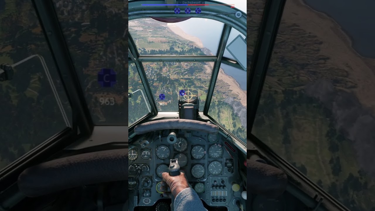 Stuka attack (JU 87 B-2) - Enlisted gameplay #ww2 #normandyinvasion #normandylanding #enlisted