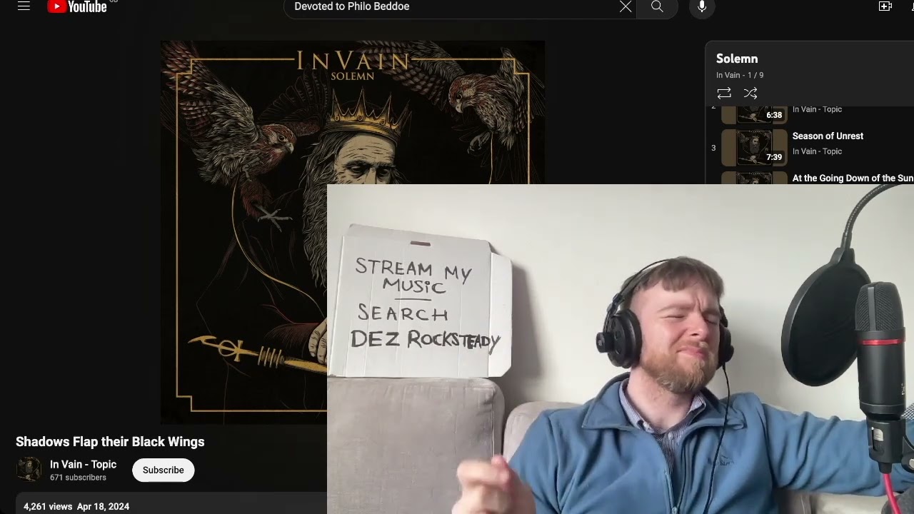 In Vain - Shadows Flap Their Black Wings Reaction & Listen