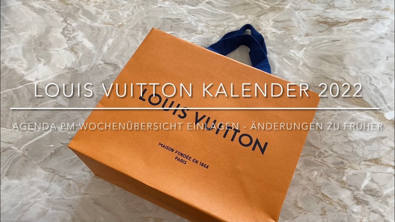 Louis Vuitton Kalender 2022 Agenda PM Einlagen Woche - Neuerungen & was fehlt im Vergleich zu 2021