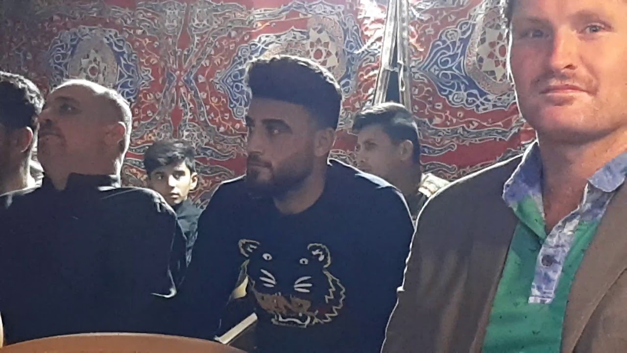 من اروع المداحين المداح ياسين محمد الفيصل في قرية الدراويش موكب اسد الله الغالب علي ابن ابي طالب (ع)