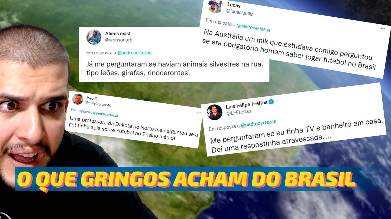 REACT: QUAL O MAIOR ABSURDO QUE UM GRINGO JÁ FALOU SOBRE O BRASIL?