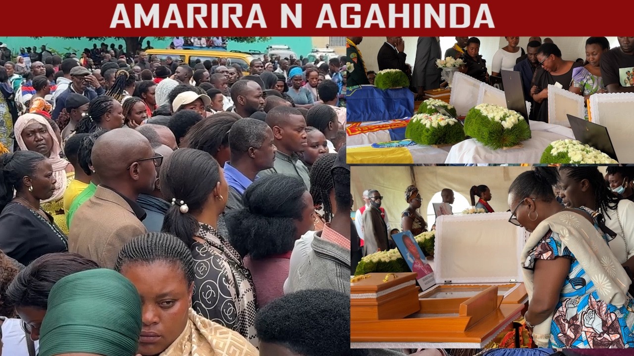 Video ! Amarira menshi n agahinda !!Abantu ibihumbi baje gushyingura ba Bantu 11 bishwe n impanuka 