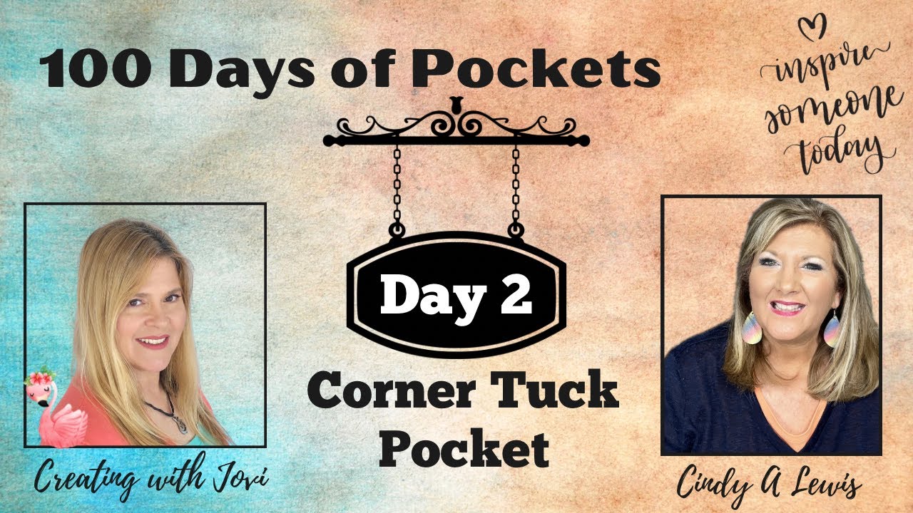 Welcome to Day 2 of 100 Days of Junk Journal Pockets! Corner Tuck Pocket
