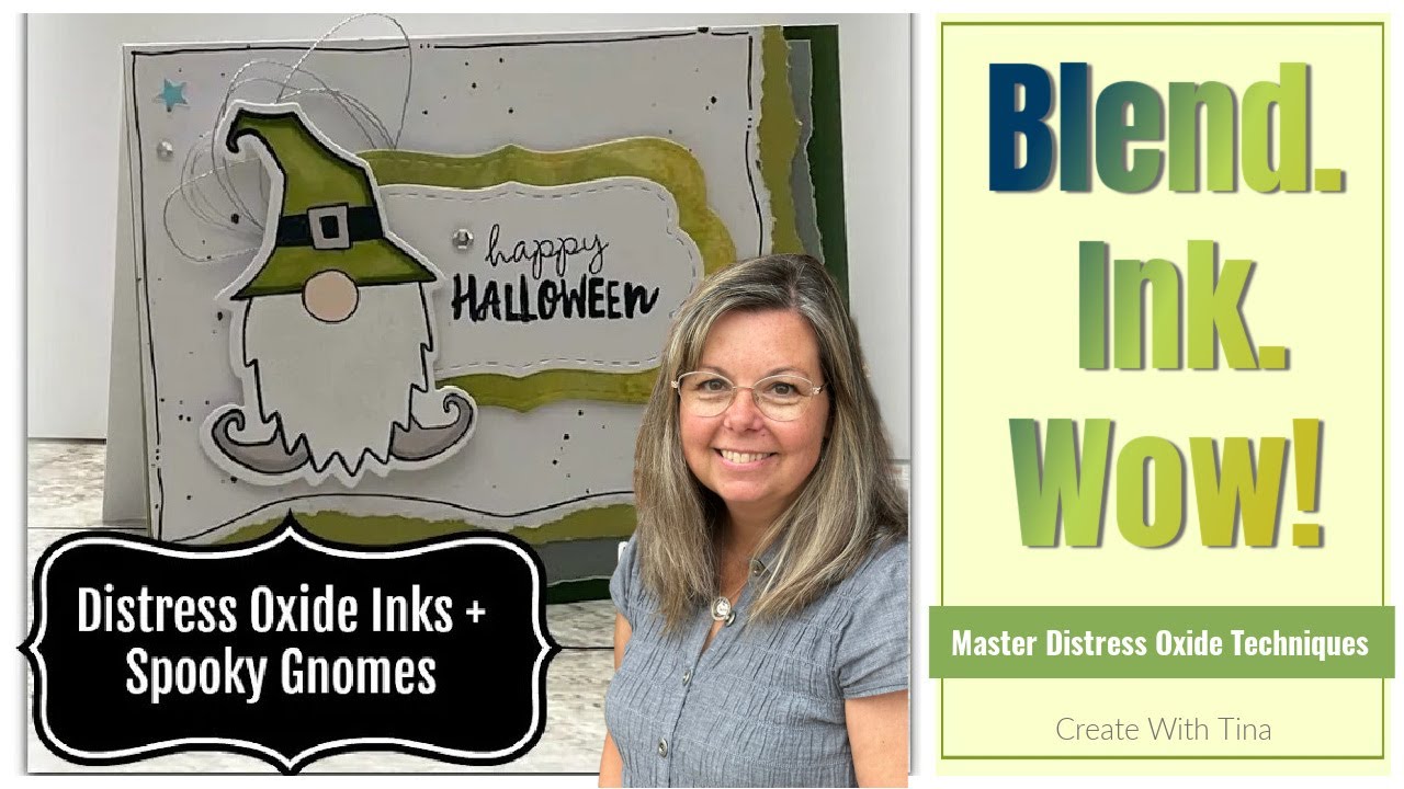 Distress Oxide Inks with Spooky Gnomes