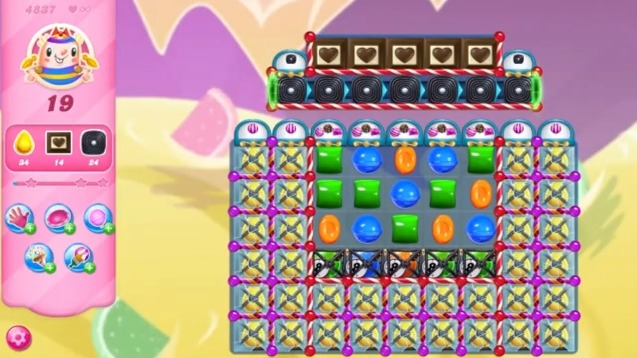 Candy Crush Saga LEVEL 4837 NO BOOSTERS