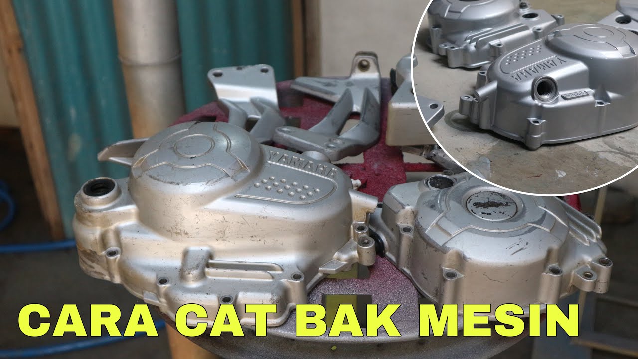 BIAR TIDAK MUDAH NGELUPAS LAKUKAN CARA INI !! CAT BAK MESIN MOTOR TAPI SILVER