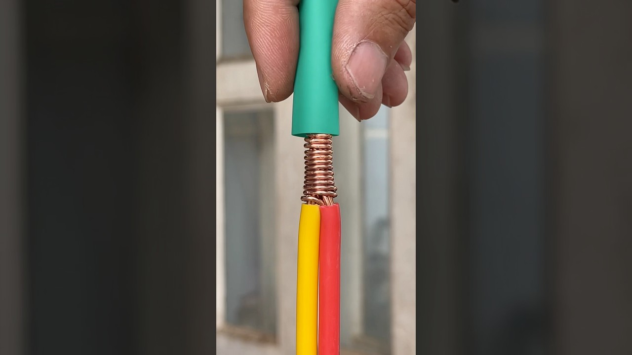 Awesome tip for using heat shrink tubing safely.