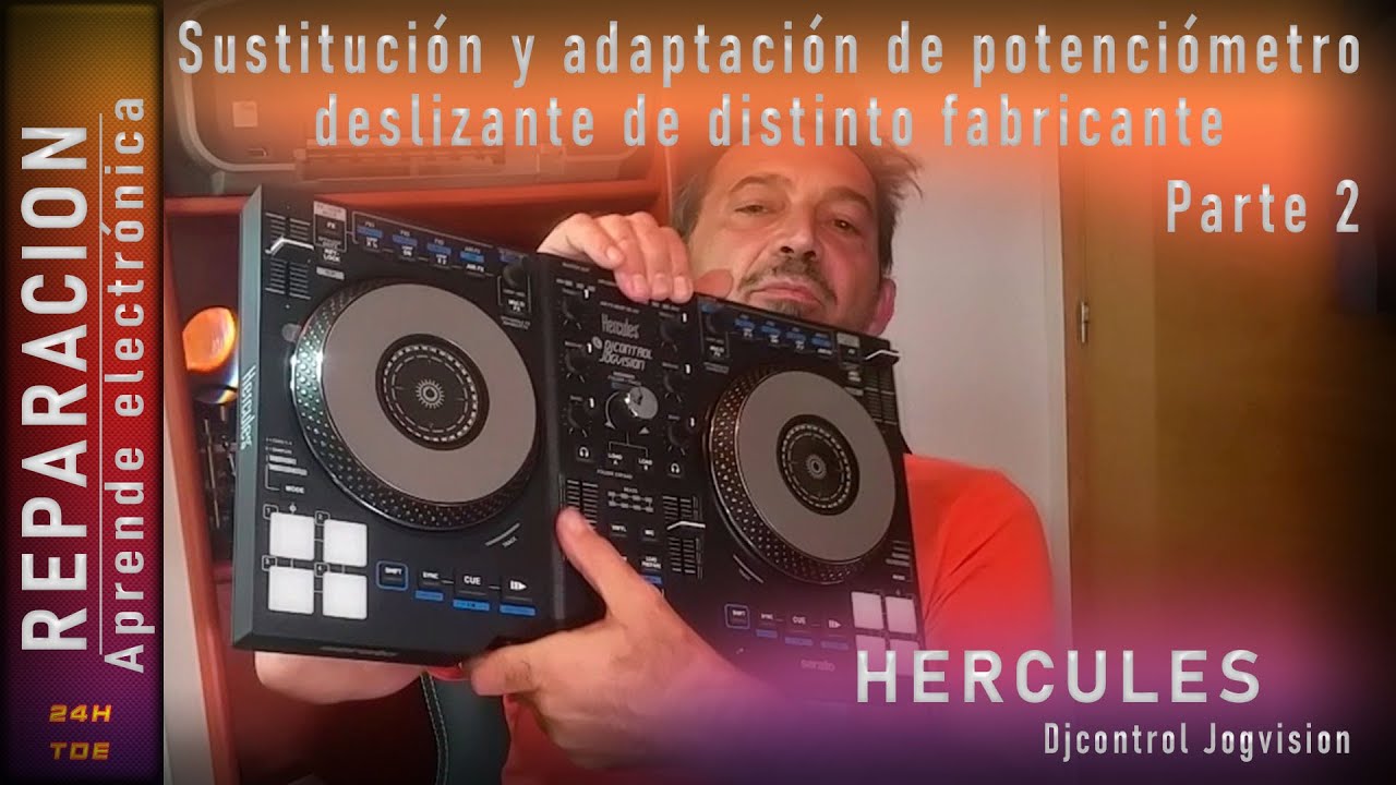 Reparación mesa de Dj Hercules: Sustitución y adaptación de potenciómetro deslizante. (parte 2)