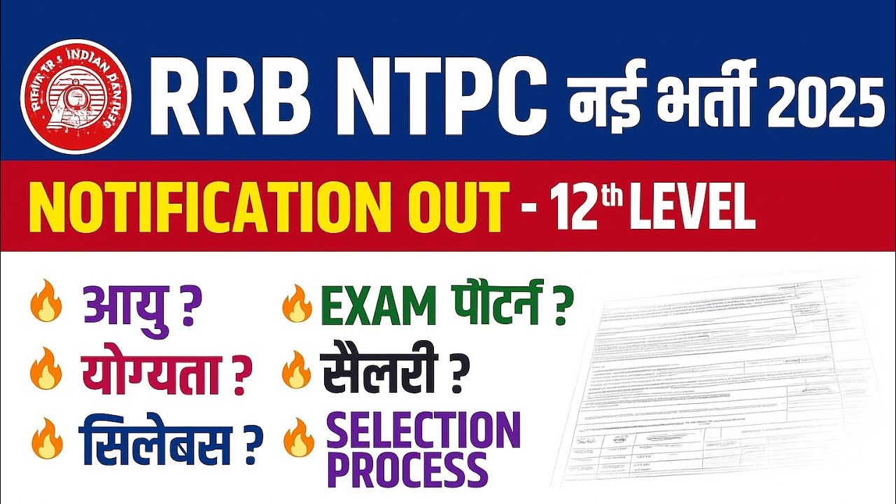 RRB NTPC Graduate Recruitment 2025  - Apply Online for 5,810 Station Master, Clerk and More Posts