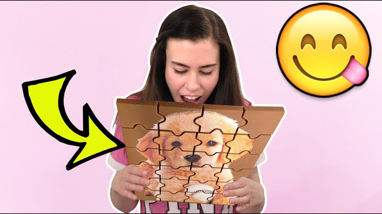 EATING A PUZZLE?!? REAL CHOCOLATE!!!