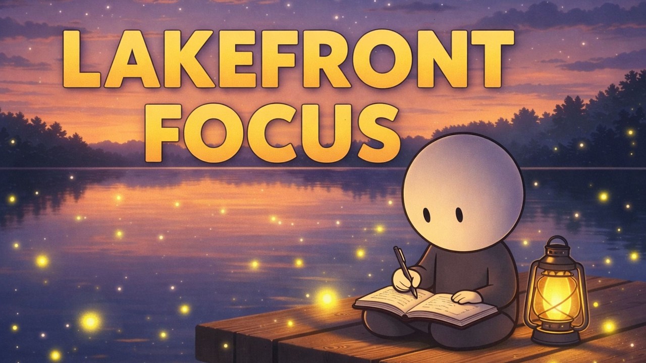 🌌 LAKEFRONT FOCUS – Pomodoro 50/10 | Deep Work by the Water with Mr. Tiny