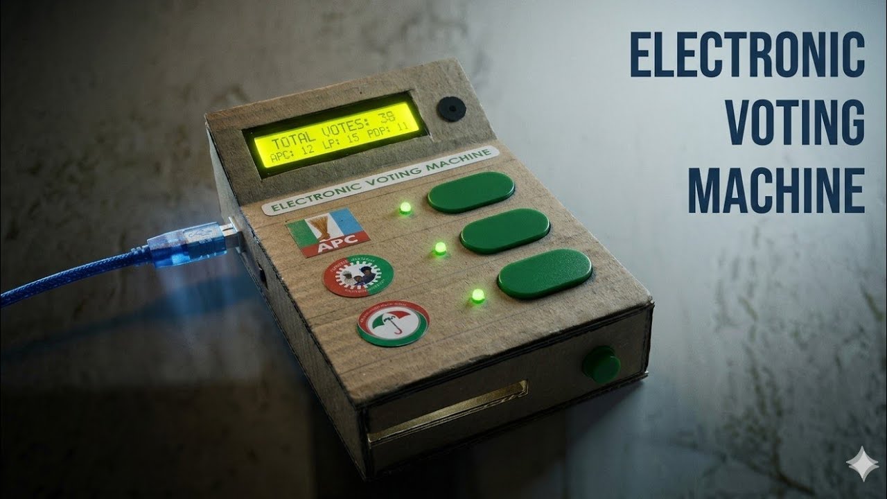 How to make an Electronic Voting Machine (Real-Time Transmission)
