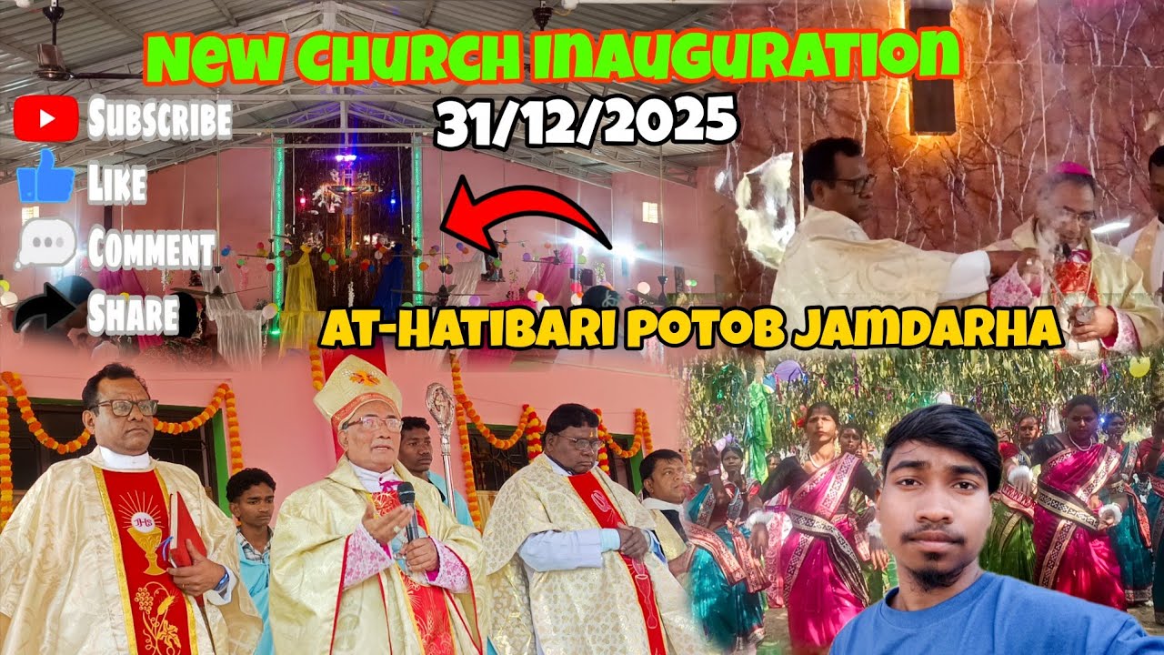 New  Church Inauguration//At-Hatibari potob Jamdarha//#jpabhijeetvlog 