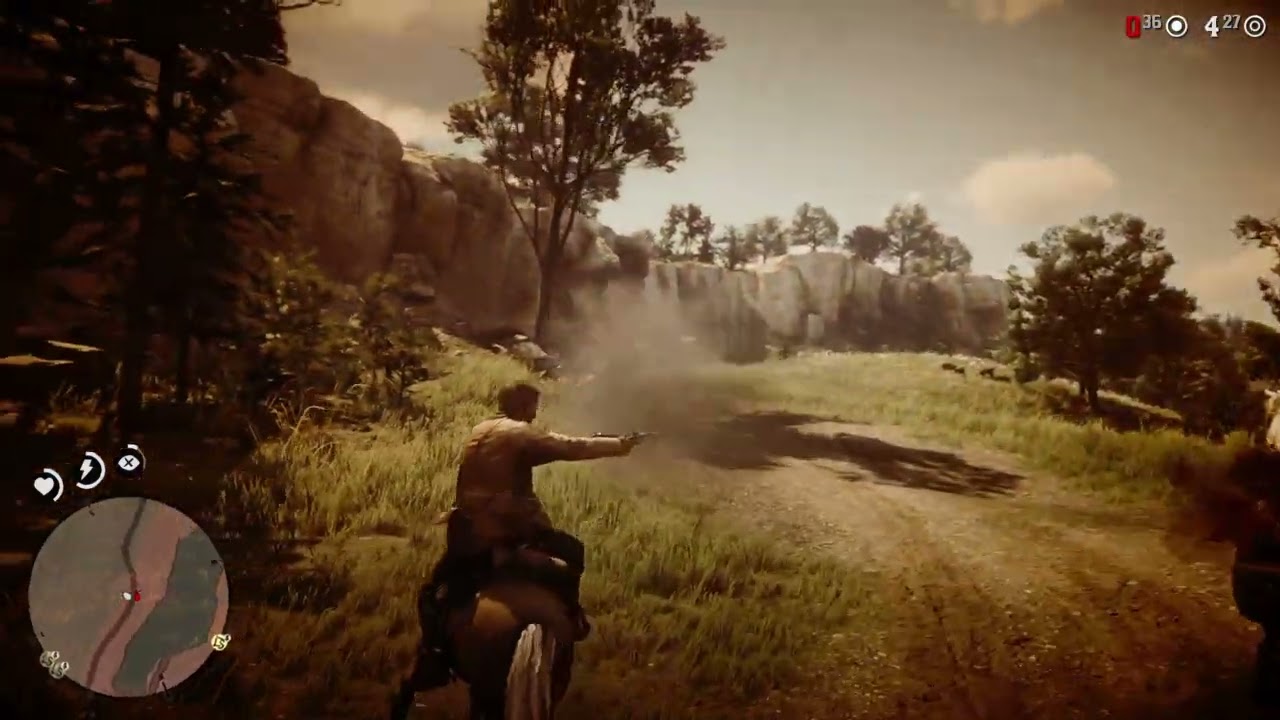 Messing around in Red Dead Redemption 2