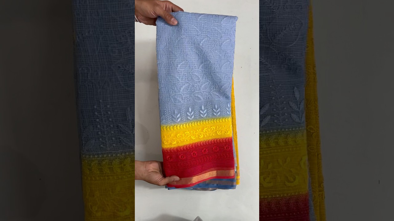 Pure kota cotton saree / self embroidery/kota doria cotton saree #manufacturer