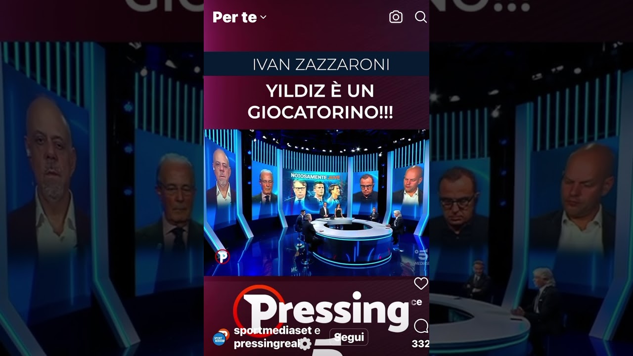 🔥🔥YILDIZ &Egrave; UN GIOCATORINO. Zazzaroni esagera e il giocatore gli risponde pesantemente.#calcio