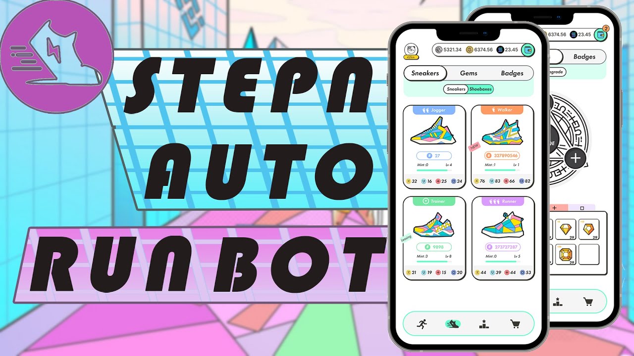 STEPN 2022 NEW BOT AUTORUN GPS SPOOFER HACK AFK FARM FREE DOWNLOAD