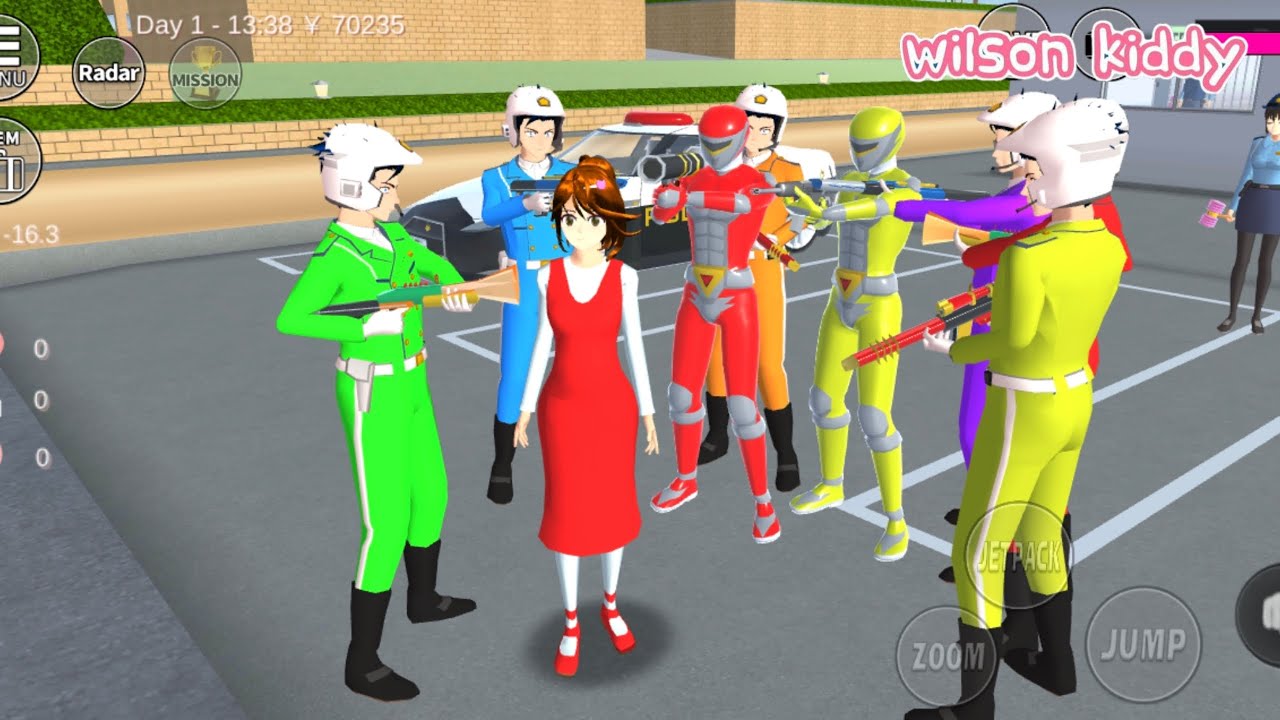 Polisi Sakura Bagi Senjata Buat Semua Pasukan Takagi 🤣😂 | Sakura Simulator | Game Wilson Kiddy