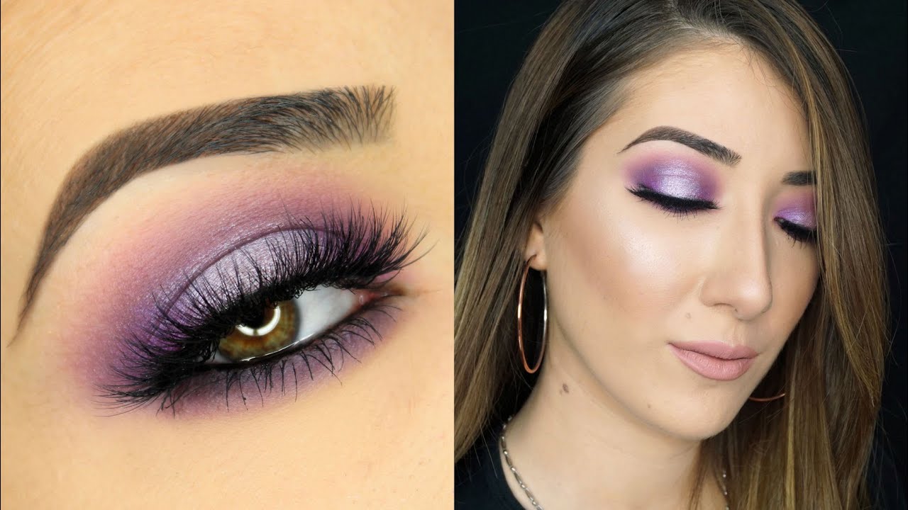 Pink and Purple Halo Smokey Eye Makeup Tutorial