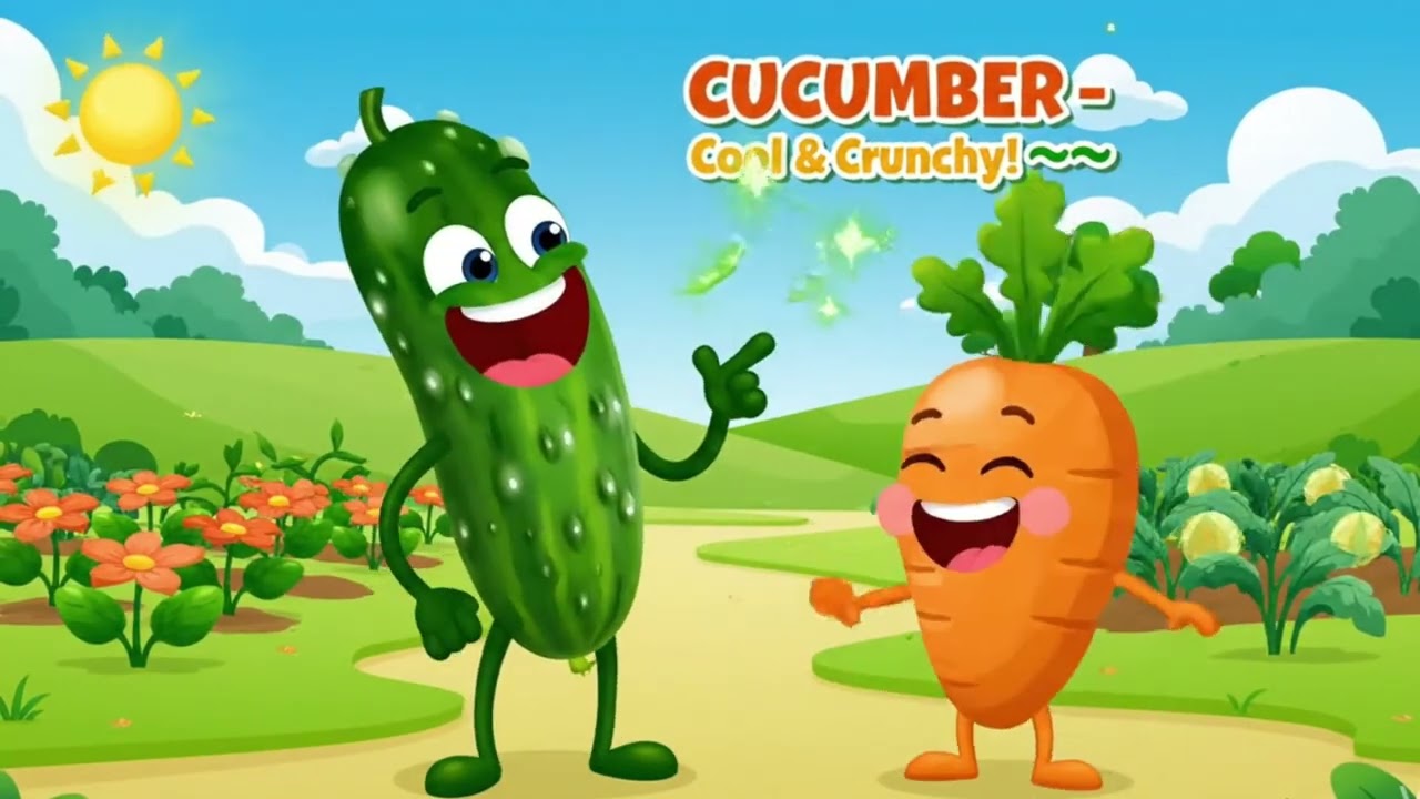 Learn Vegetables with Veggie the Carrot! 🥕 Healthy Foods for Kids