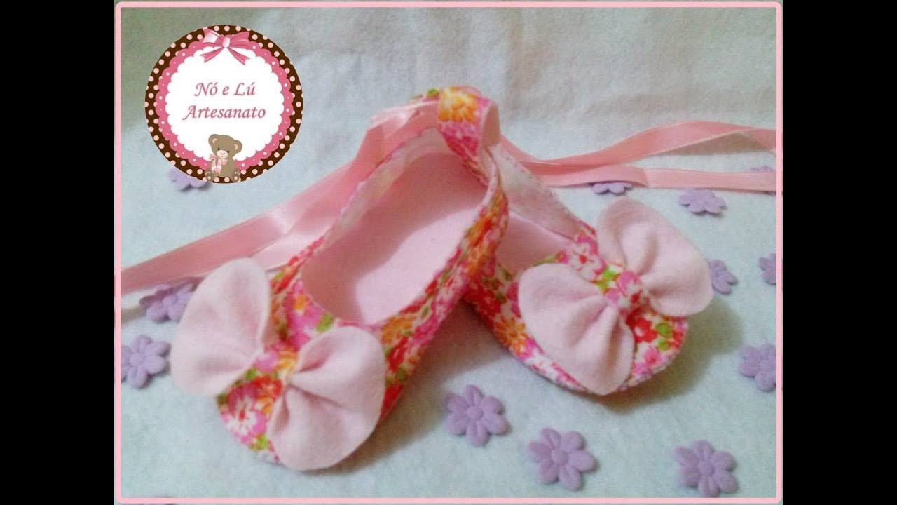 sapatinho em feltro passo a passo