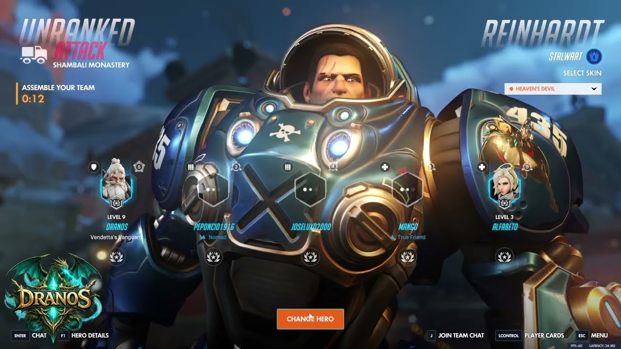 Dranos Overwatch Play #2 (No commentary)