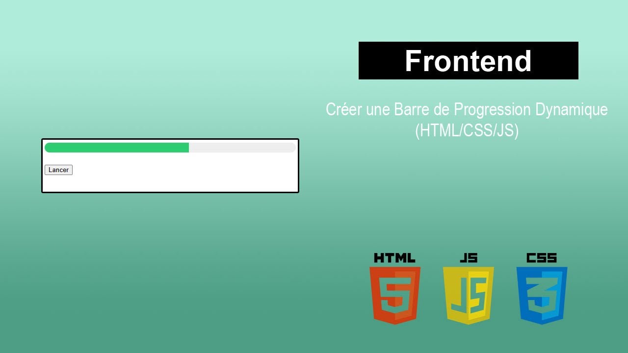 Cr&eacute;er une Barre de Progression Dynamique ( #html #css #js )