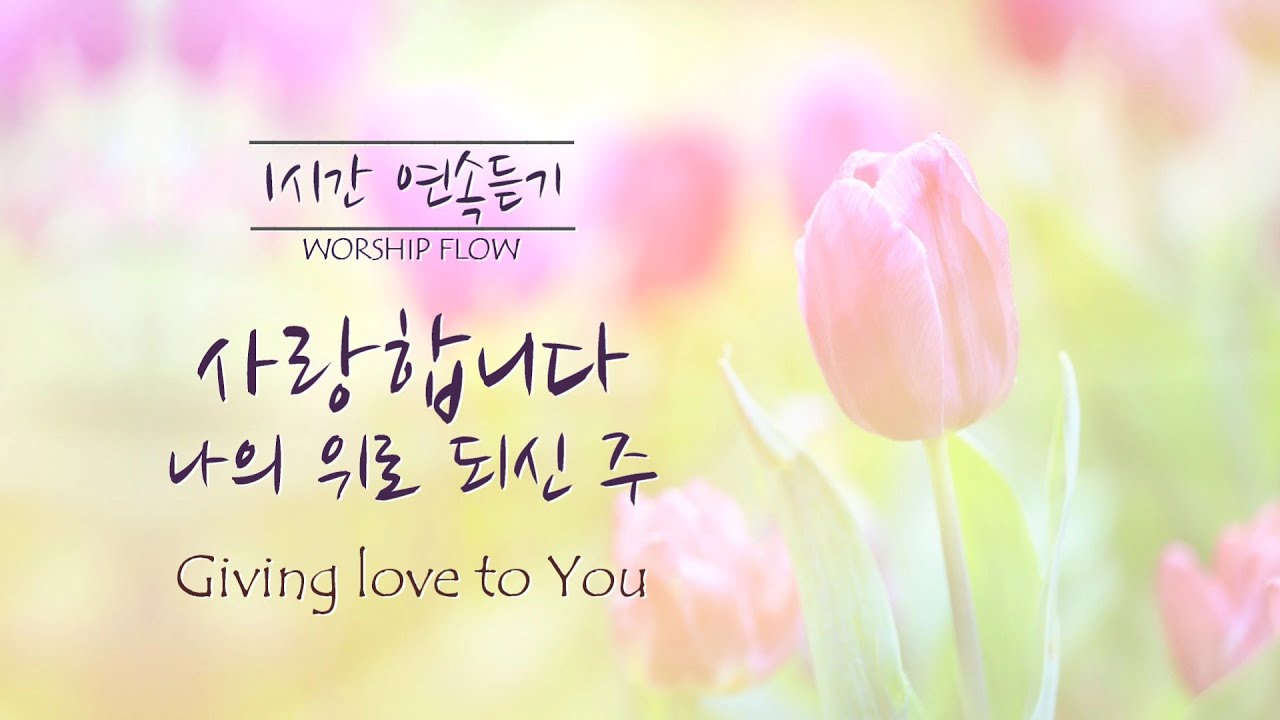 [1시간 연속듣기] 사랑합니다 나의 위로 되신 주 피아노 CCM 연주/Giving Love to You Piano Instrumental (영어가사/lyrics)