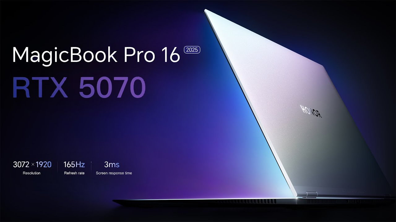 Honor MagicBook Pro 16 с мощной видеокартой RTX 5070! / Honor MagicBook Pro 16 Hunter