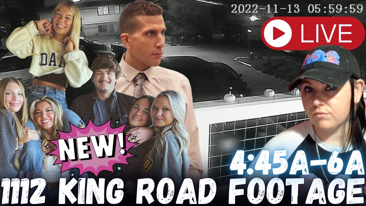 🚨BREAKING! Never Before Seen Idaho Student Murders/Kohberger Camera Footage | 1112 King Rd 4:45a-6a