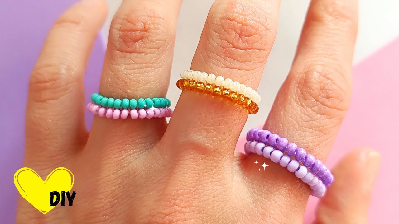 ⭐ КОЛЬЦА из Бисера, которые Очень Легко Сделать