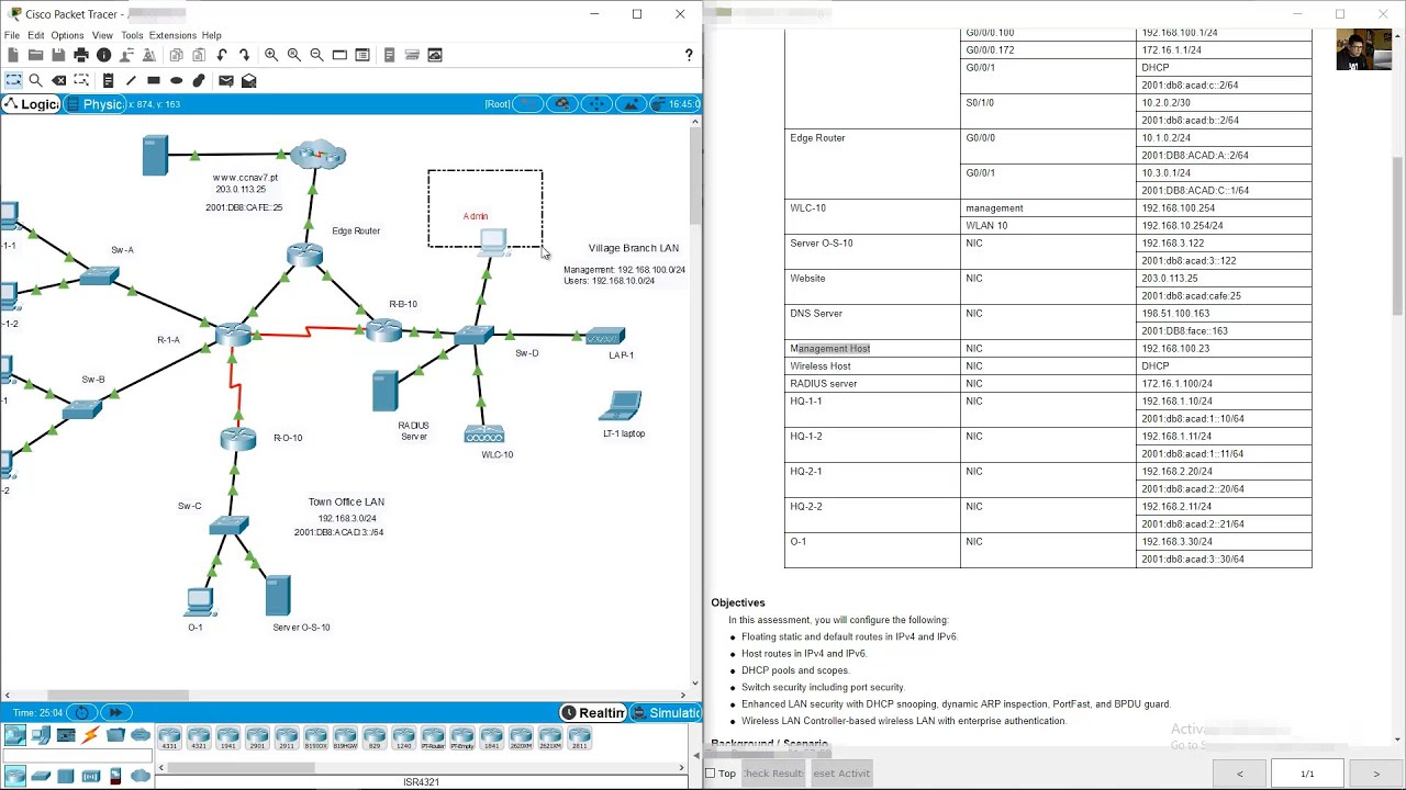 CCNAv7 SRWE Packet Tracer Skills Assessment Part 2
